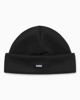 Rains Ribbed Fleece Beanie Black