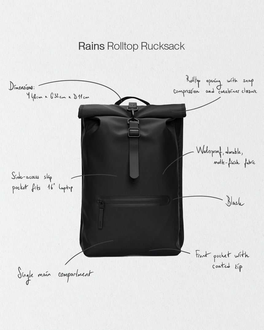Rolltop Rucksack Backpack