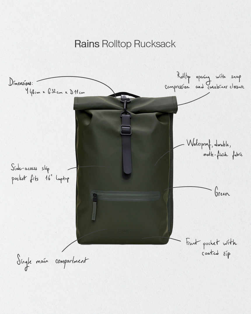 Rolltop Rucksack Backpack