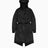 Rains String W Parka Black Grain