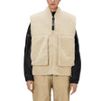 Rains Kofu Fleece Bomber Vest Sand