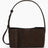 SAYÉS Small Tote Plissé Süet Kadın Çanta Dark Brown