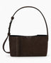 SAYÉS Small Tote Plissé Süet Kadın Çanta Dark Brown