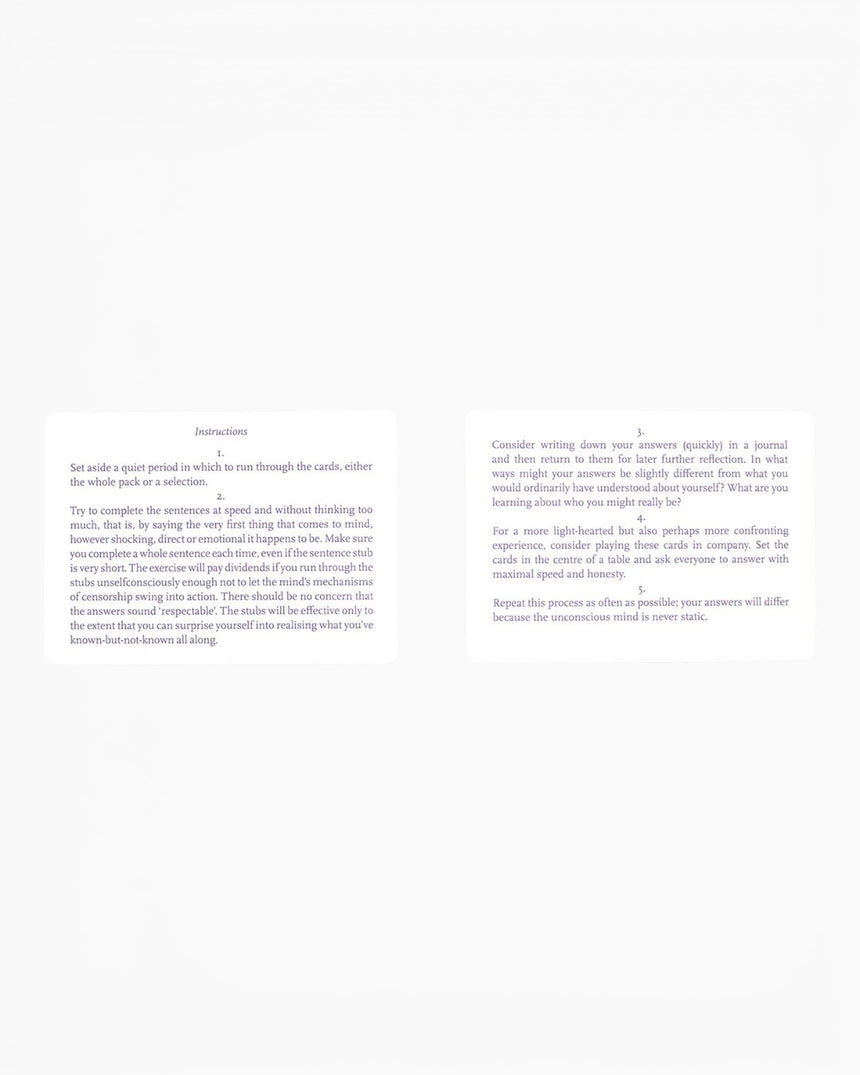 Complete the Sentence Cards