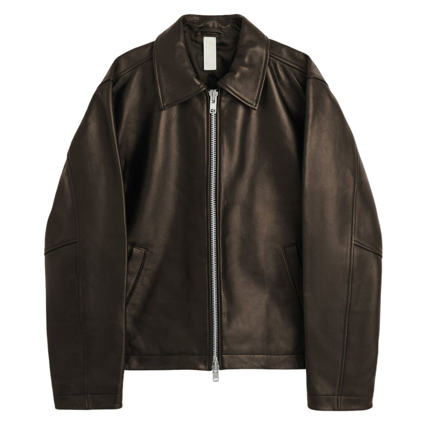 Short Leather Men's Jacket