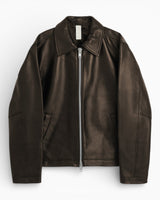 Short Leather Men's Jacket