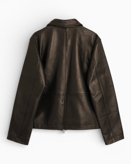 Short Leather Men's Jacket