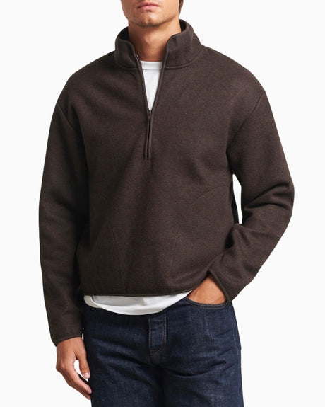 Wool Half Zip Men's Sweatshirt