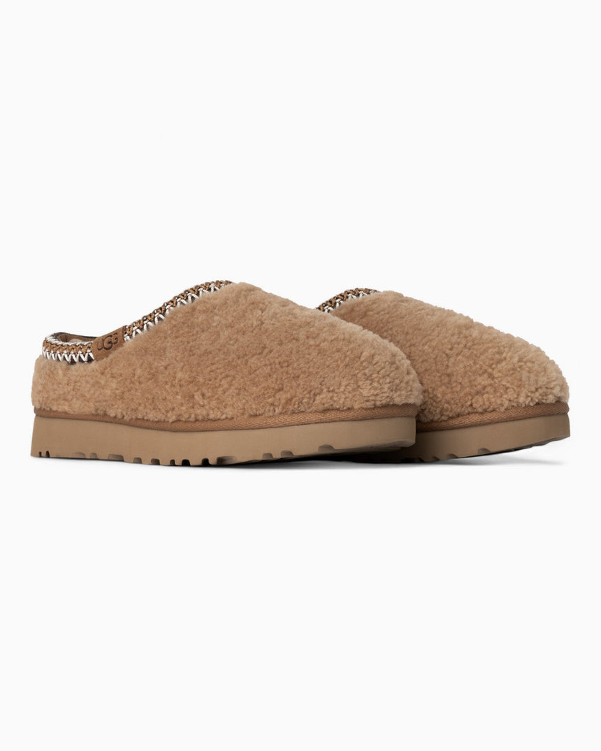 UGG Tasman Maxi Curly Kadın Terlik Chestnut