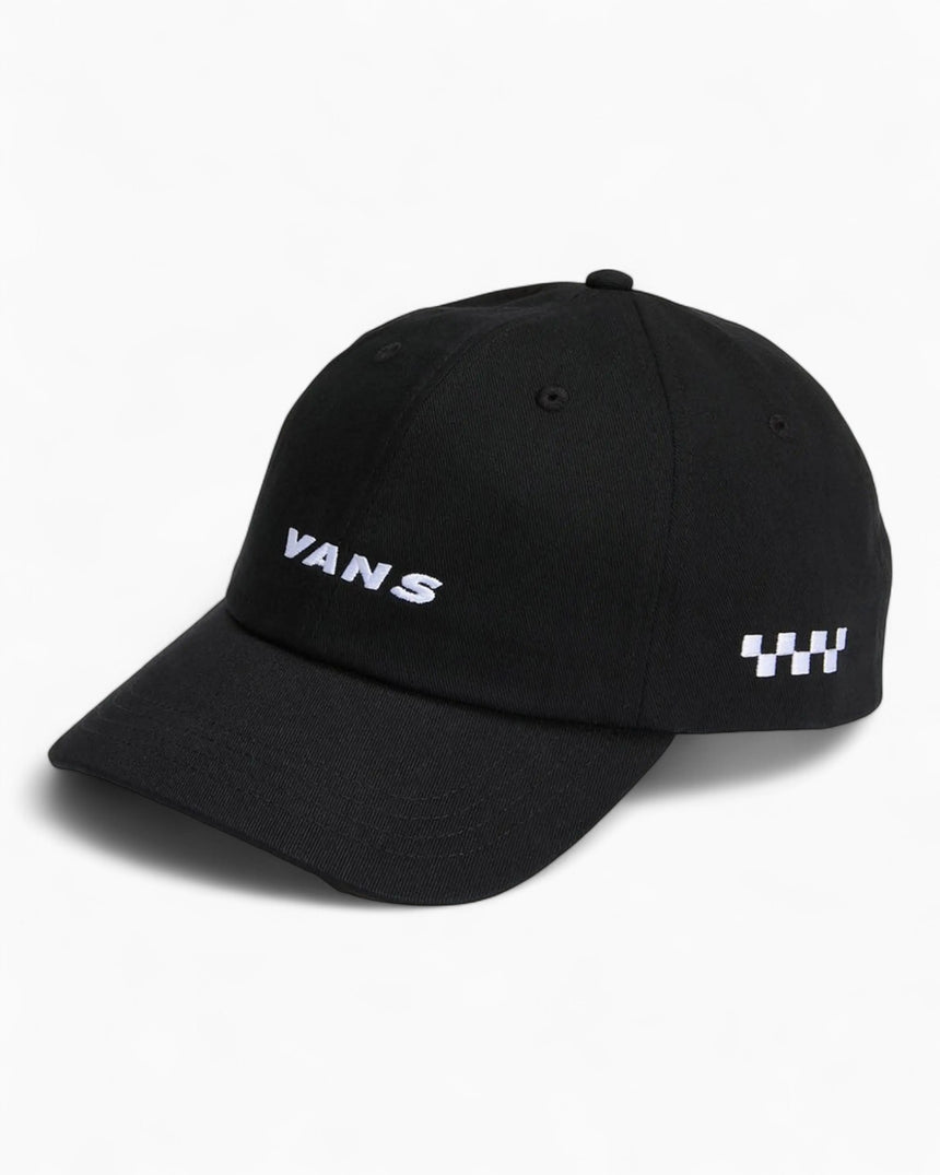 Check Side Curved Bill Jockey Cap
