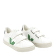 VEJA Small Esplar Winter Fured Chromefree Leather Çocuk Sneaker Extra White/Emeraude