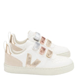 VEJA Small V-10 ChromeFree Leather Çocuk Sneaker 