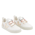 VEJA Small V-10 ChromeFree Leather Çocuk Sneaker Multico/White Shiny