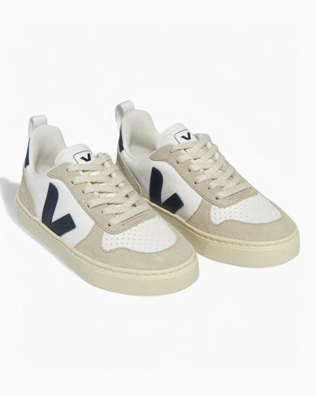 Small V-10 Laces Chromefree Leather Kids Sneakers