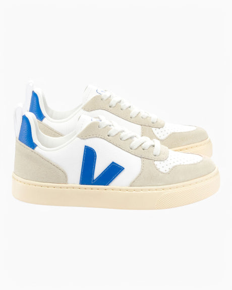 Small V-10 Laces Chromefree Leather Kids Sneakers