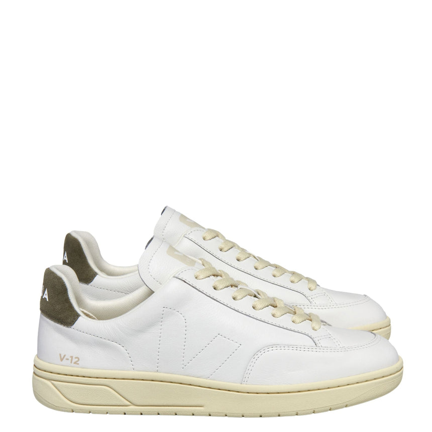 V-12 Stitch Organic Traced Leather Sneakers