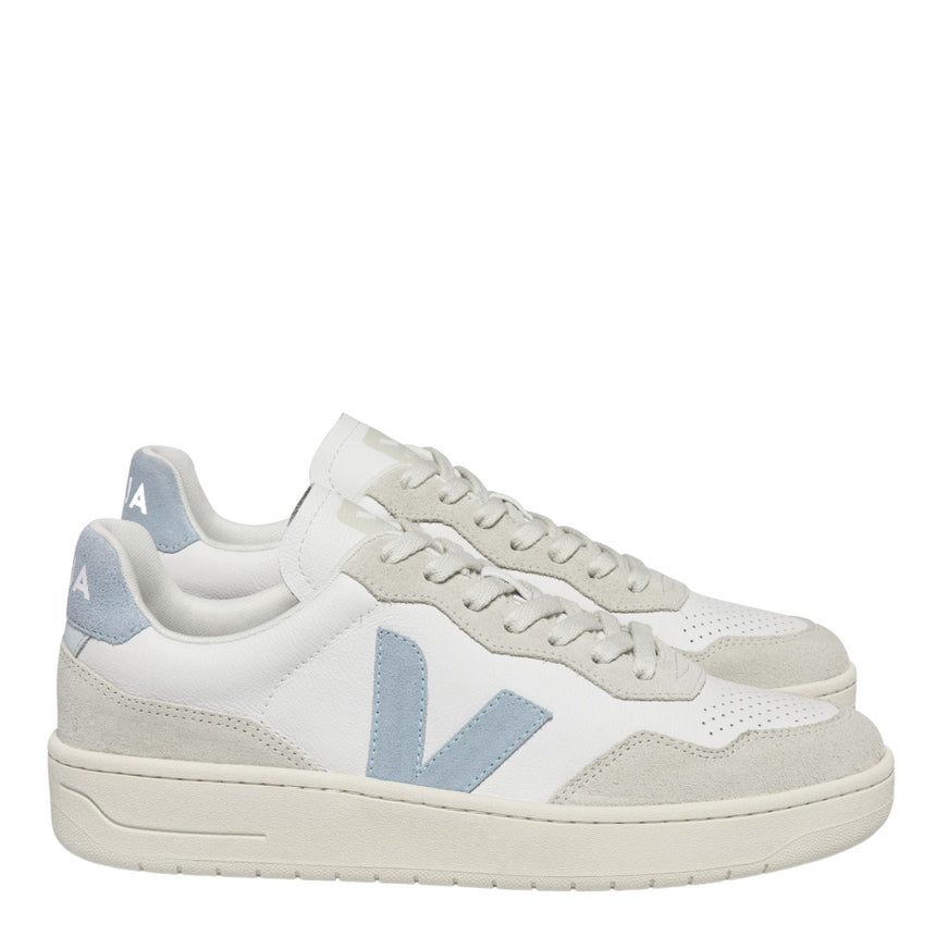 VEJA V-90 Leather Erkek Sneaker Extra White/Steel