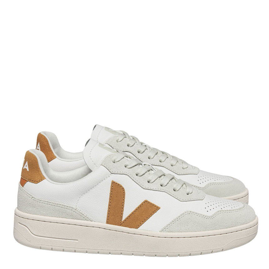 VEJA V-90 Leather Erkek Sneaker Extra White/Umber