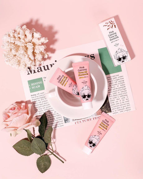 Village 11 Factory Pink Calming Tone Up Sun Block SPF50+ PA++++ 50ml