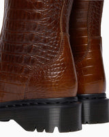 Rejena Croc Emboss Leather Women's Boot