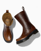 Rejena Croc Emboss Leather Women's Boot