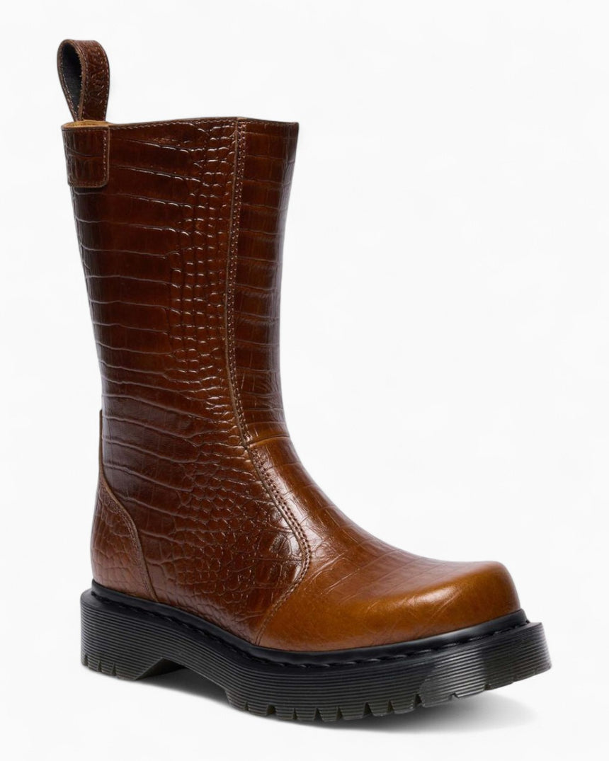 Rejena Croc Emboss Leather Women's Boot