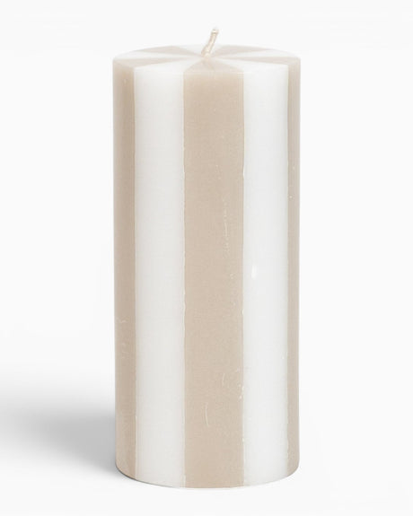 Stripe Pillar Candle M