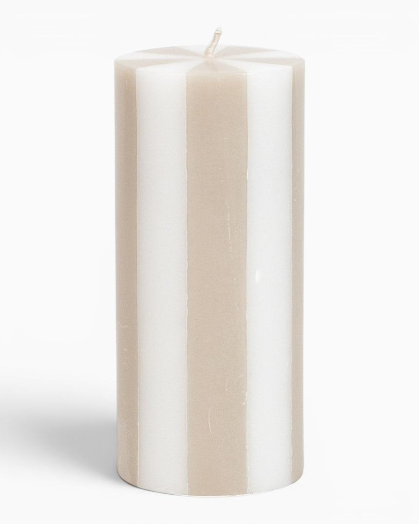 Stripe Pillar Candle M