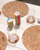 Stripe Pillar Candle S